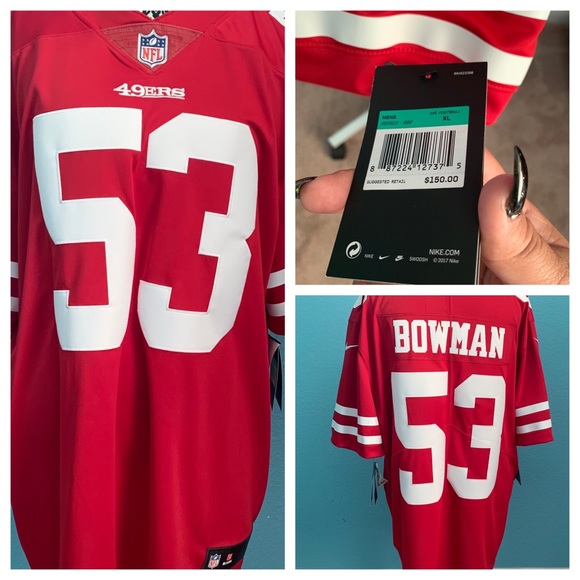 San Francisco 49ers Nike Limited Red Home Jersey - Picture 2 of 8